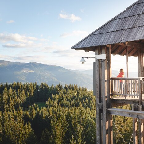 Turm im Gebirge am Tremmelberg | © Erlebnisregion Murtal | Michael Königshofer