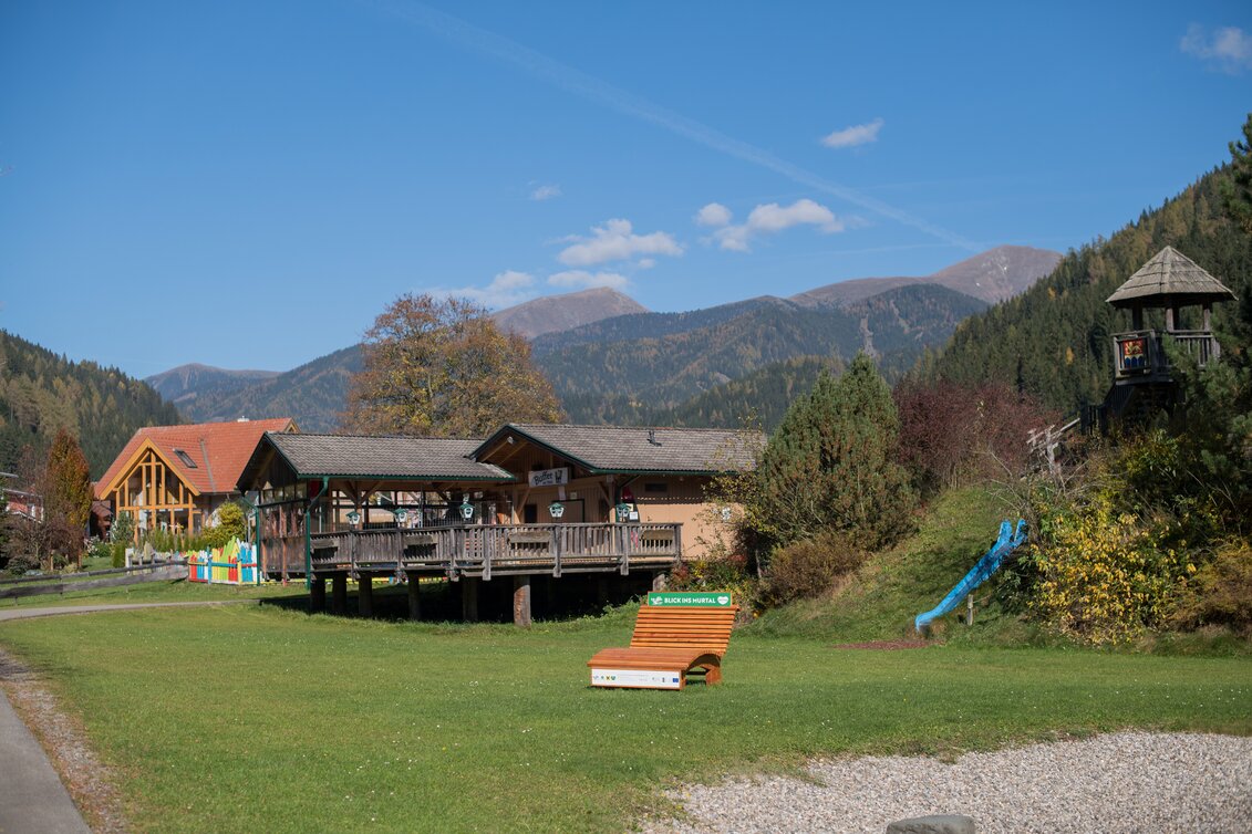 Freizeitanlage Möderbrugg mit Murtal Fotospot | © Erlebnisregion Murtal | Anita Fössl Fotografie