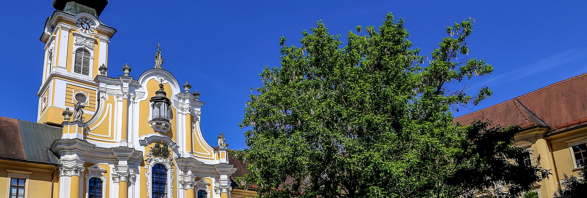 Außenansicht Basilika in der Klosteranlage Stift Rein | © Stift Rein