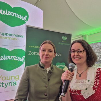 Begrüßung zum Workshop in der Steiermark Lounge am Wiener Rathausplatz | L. Stranz | © Gruppenreisen Steiermark