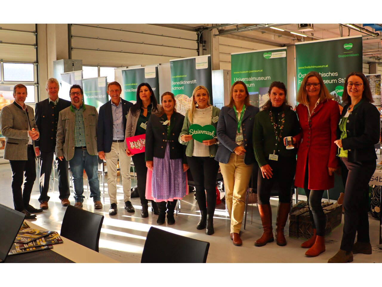 Gruppenreisen Steiermark Partnerbetriebe auf der BTB in Spielberg