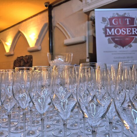 Aperitif vom höchstgelegenen Weingut der Steiermark, dem Gut Moser | © Gruppenreisen Steiermark | Gabriele Grandl