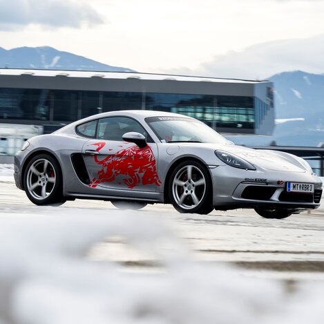 -	Driften im Porsche 718 Cayman S ©Lucas Pripfl_Red Bull Ring 