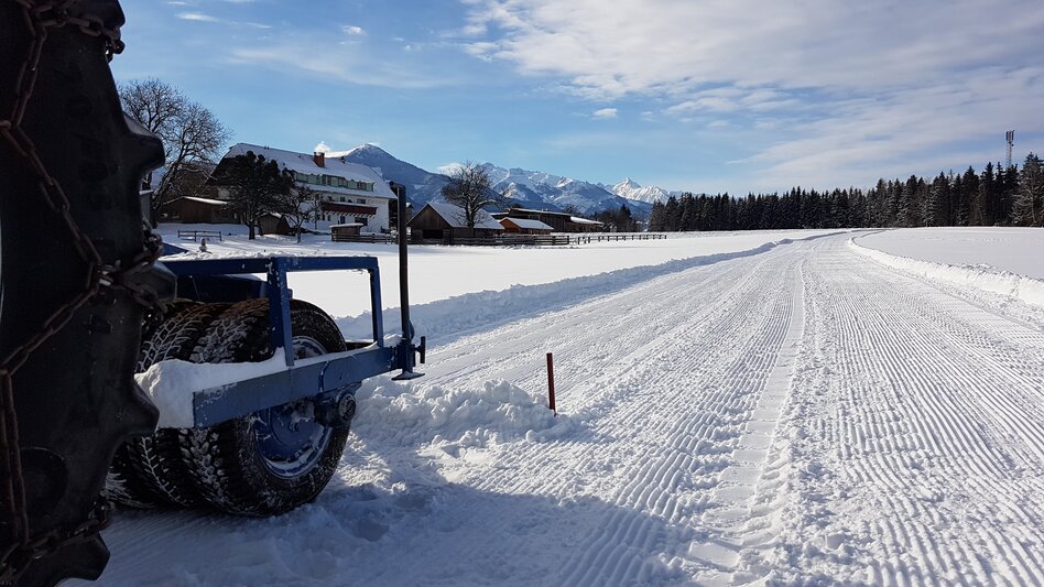 Schneeräumung am Pürcherhof
