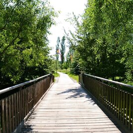 Holzbrücke im Thermenpark | © Kurkommission Bad Blumau