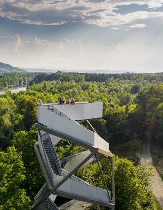 Blick auf den Murturm im UNESCO Biosphärenpark | pixelmaker.at | © Steiermark Tourismus