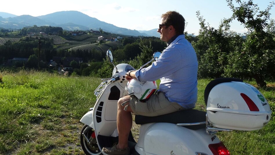 Panoramatouren/Themenstraßen Berg und Tal Vespa-Tour - Touren-Impression #2.1 | © Oststeiermark Tourismus