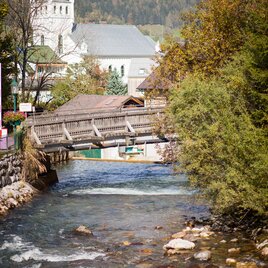 View from Talbachklamm towards Schladming in autumn | © Harald Steiner - Foto MOOM