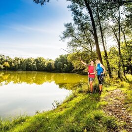Nordic Walking am Wasserweg | © Thermen- & Vulkanland