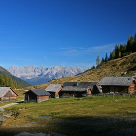Starting point at Ursprungalm chalets | © Tourismusverband Schladming - Herbert Raffalt