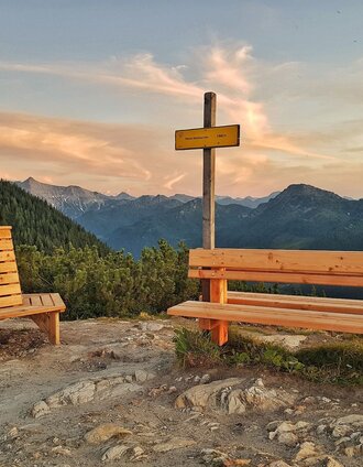 Gipfelbank auf der Kleinen Hochwurzen | Gerhard Pilz | © Gerhard Pilz