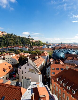 Blick auf die Dächerlandschaft von Graz | Harry Schiffer | © Steiermark Tourismus