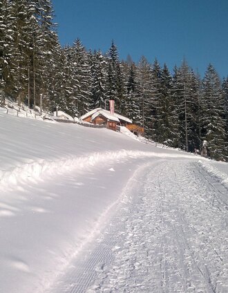 Sattelberghütte Winter | © Sattelberghütte
