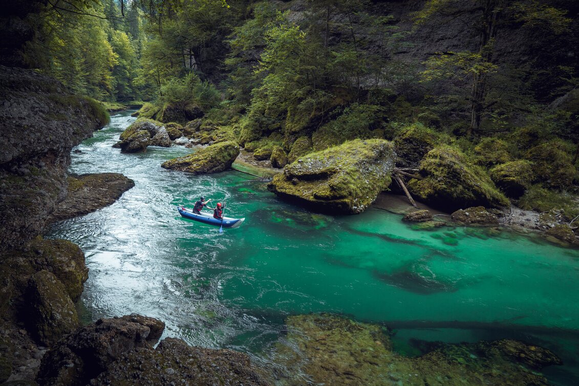 Kanu Die Steirische Salza - Zwischen Gusswerk (Wildalpen) und Großreifling - der Paddler- & Raftingtreff  für alle Wildwassersport-Begeisterte - Touren-Impression #1 | © TV Gesäuse
