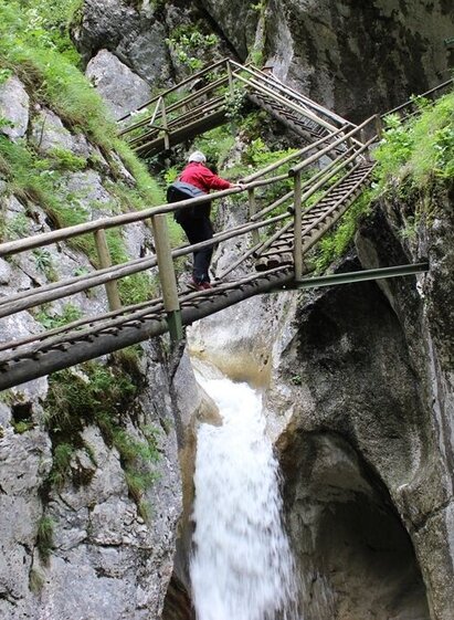 Ladders in the Bärenschütz Gorge_mixnitz_Eastenr Styria | © Oststeiermark Tourismus | Christine Pollhammer | © Oststeiermark Tourismus