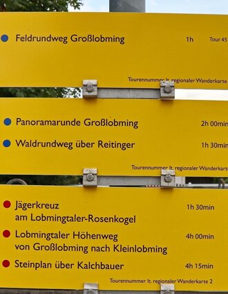 Ausgangspunkt Parkplatz Raiffeisenbank, Weg entspricht Tour Nr. 45c | WEGES OG | © WEGES OG