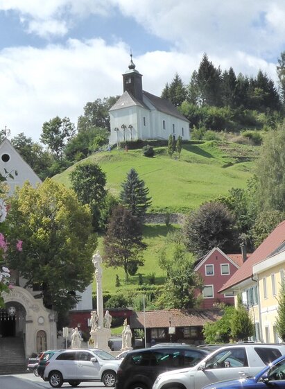 Hauptplatz in Schwanberg und die Josefikirche | © TVB Südsteiermark/Christian Heugl | Christian Heugl | © TVB Südsteiermark/Christian Heugl