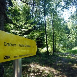 Abzweigung im Bereich der Ferstlhöhe Richtung Gratkorn | © Region Graz