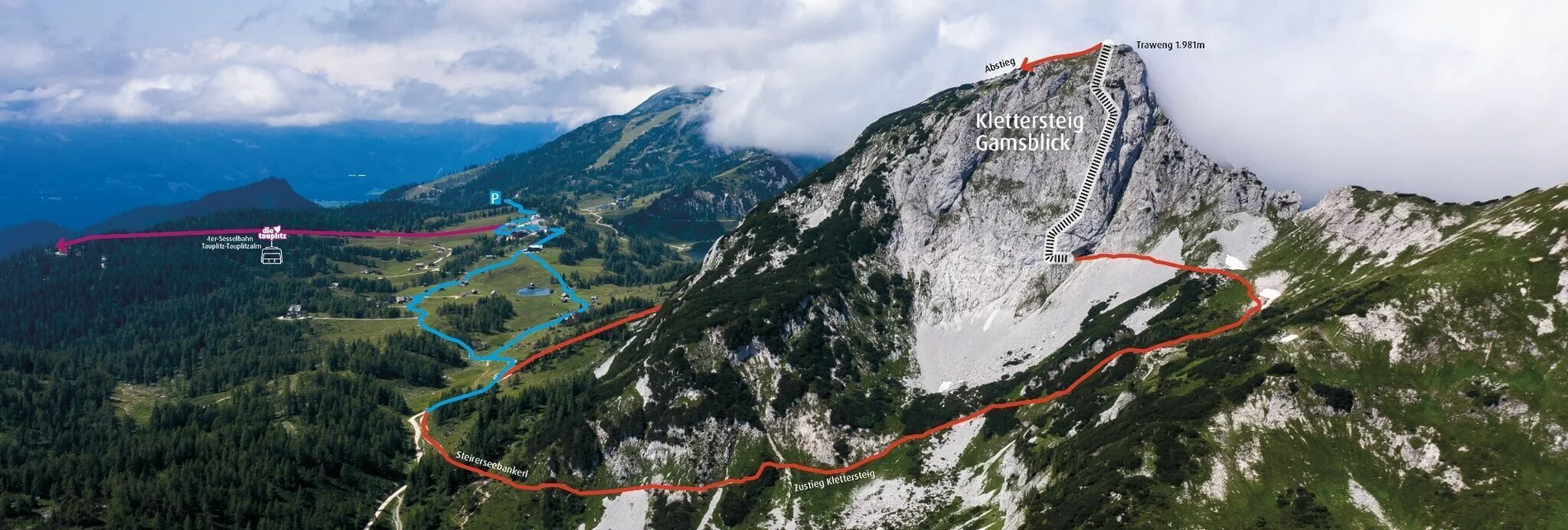 Klettersteig Klettersteig "Gamsblick" - Touren-Impression #1 | © TVB Ausseerland Salzkammergut
