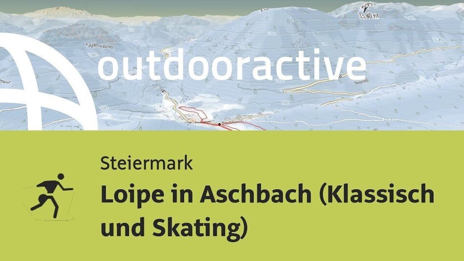 Ski-Nordic Classic Cross-country skiing trail in Aschbach (classic and skating) - Touren-Impression #2.3 | © Outdooractive – 3D Videos