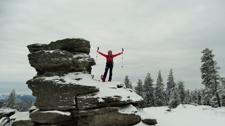 Schneeschuhwandern Teufelstein - Eine sagenhafte Schneeschuhwanderung, Fischbach - Touren-Impression #2.5 | © Oststeiermark Tourismus