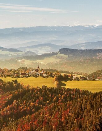 Blick auf Gschnaidt im Herbst | Pater Martin - Stift Rein | © Region Graz