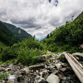 On the way to Keinprechthütte chalet - view out of the Obertal valley | © Gerhard Pilz - www.gpic.at