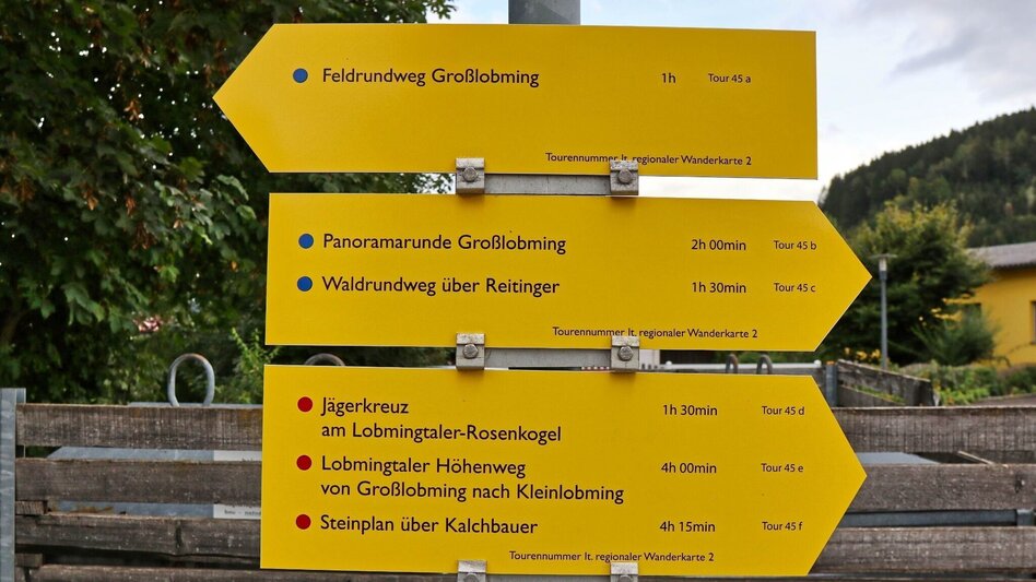 Hiking Route Lobmingtaler Höhenweg - A long-distance hike from Großlobming to Kleinlobming - Touren-Impression #2.1 | © WEGES OG