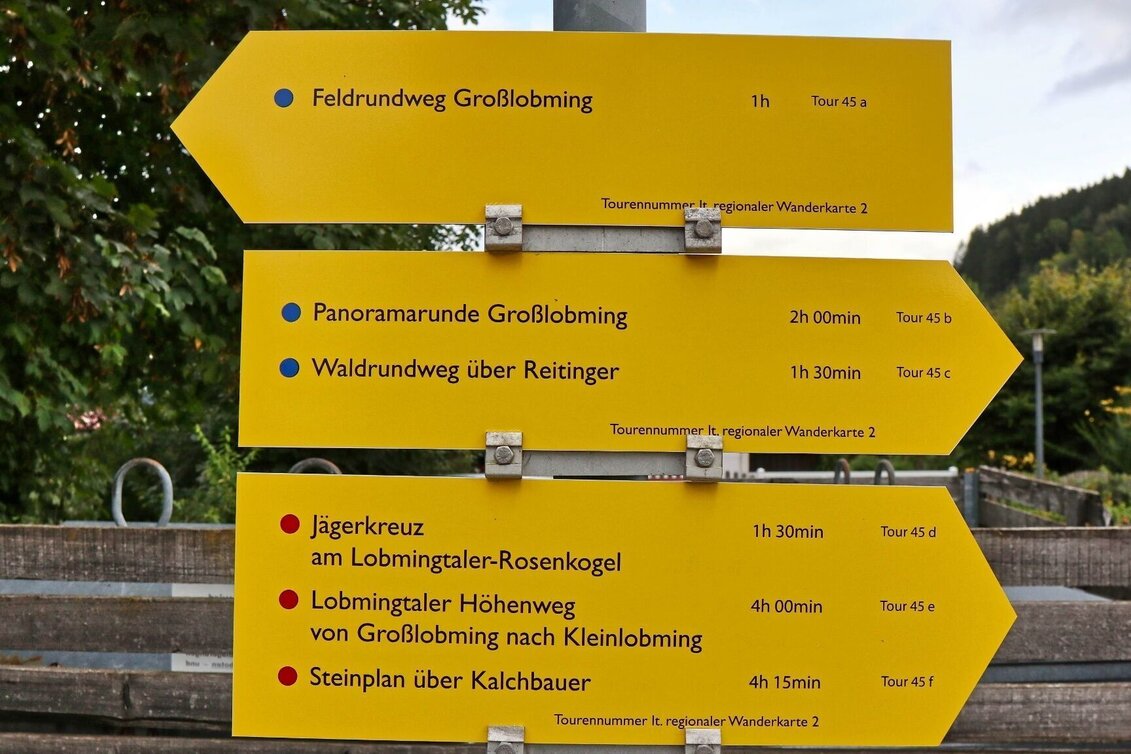 Hiking Route Lobmingtaler Höhenweg - A long-distance hike from Großlobming to Kleinlobming - Touren-Impression #1 | © WEGES OG