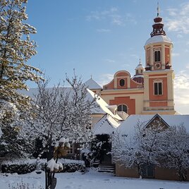 Schloßpark im Winter, Blick Pfarre Pöllau | © Oststeiermark Tourismus