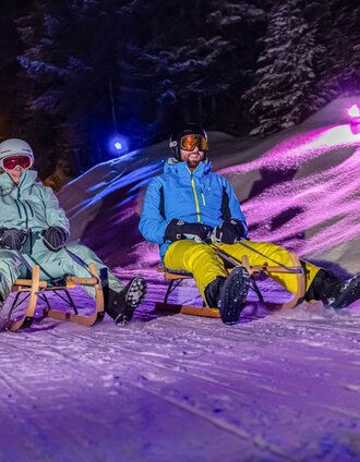 Night sledding on the Galsterberg | Photographer: Harald Steiner