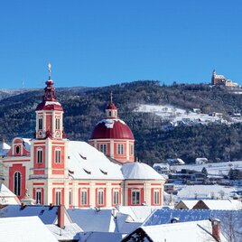 Schloss Pöllau und Kirchen im Winter | © Oststeiermark Tourismus
