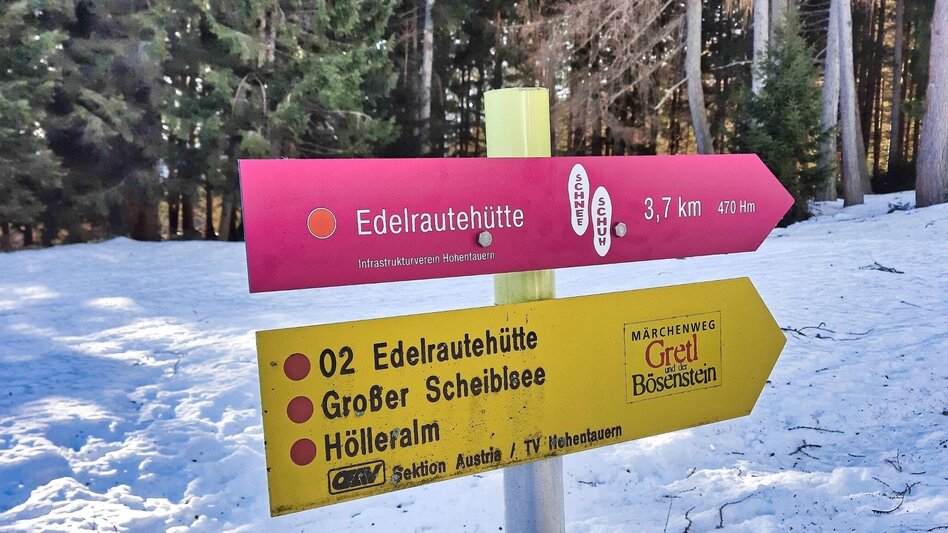 Schneeschuhwandern Edelrautehütte - markierter Schneeschuh-Trail in Hohentauern - Touren-Impression #2.3 | © Weges OG
