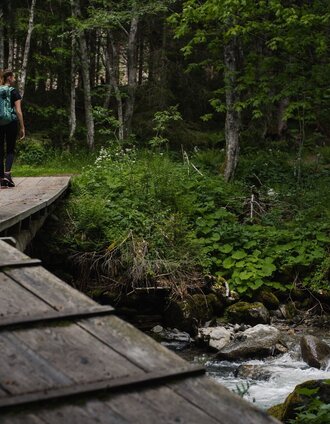 Wooden bridge near the Lärchkaralm | Christoph Lukas | © Erlebnisregion Schladming-Dachstein