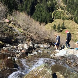 Überquerung Wasserfallrinne Richtung Neualm | © Tourismusverband Schladming - Katrin Hutegger