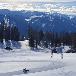 Stoderzinken toboggan run in winter