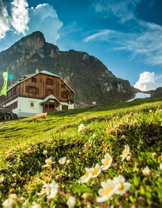 Guttenberghaus with Eselstein | René Eduard Perhab | © Alpenverein Austria