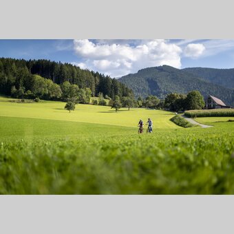 Radfahren am Fuße der Ruine Eppenstein | © STG | Tom Lamm