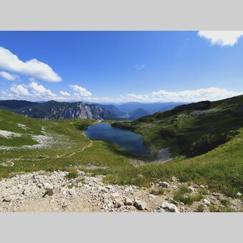 View from Loser over Augstsee into Ausseerland | © Steiermark Tourismus | Günther Steininger