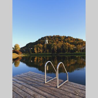 Herbststimmung am Badesee Wildon | © STG | Günther Steininger