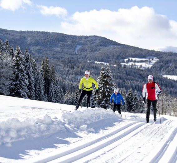 Cross-country skiing on the Weirerteich trail (with piste quality seal)  | © Steiermark Tourismus | Tom Lamm