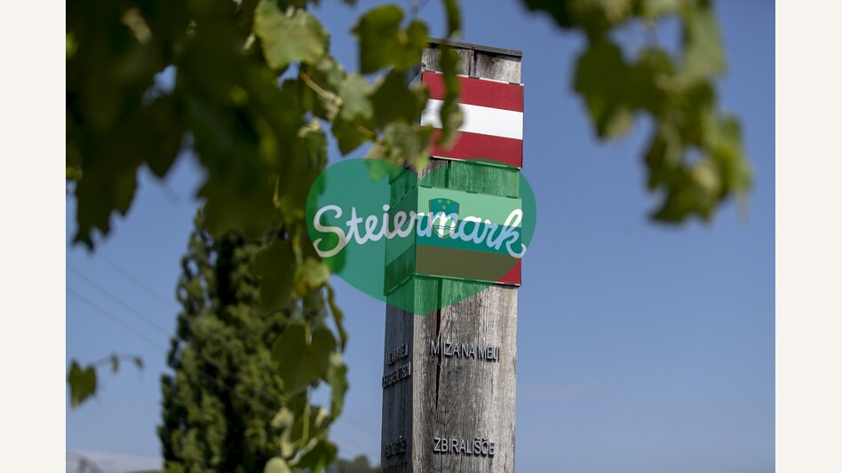Border post in the southern Styrian border area | © Steiermark Tourismus | Tom Lamm
