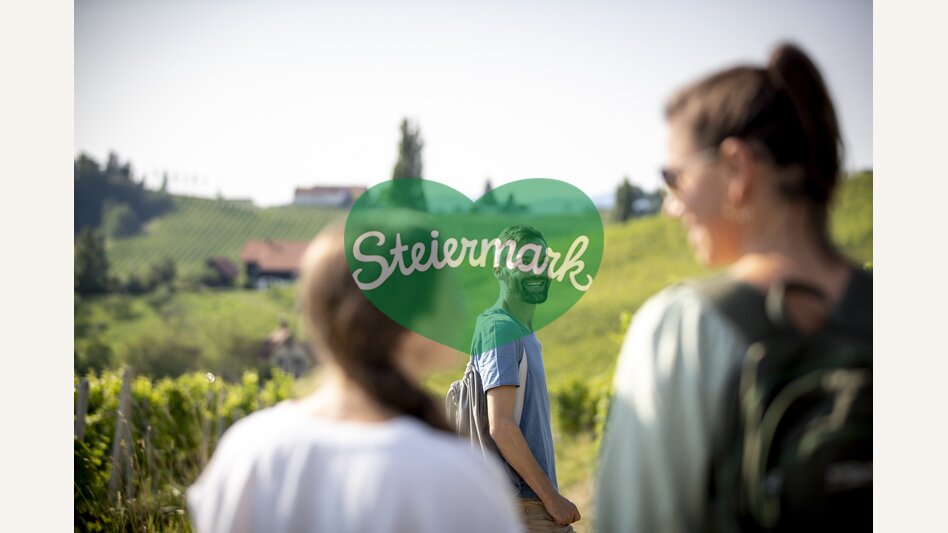 Hiking through the vineyards of southern Styria | © Steiermark Tourismus | Tom Lamm