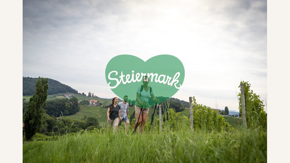 Hiking through the vineyards of southern Styria | © Steiermark Tourismus | Tom Lamm