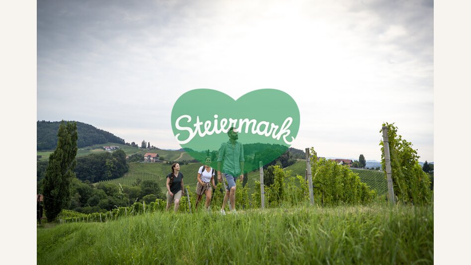 Hiking through the vineyards of southern Styria | © Steiermark Tourismus | Tom Lamm