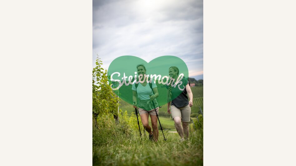 Hiking through the vineyards of southern Styria | © Steiermark Tourismus | Tom Lamm