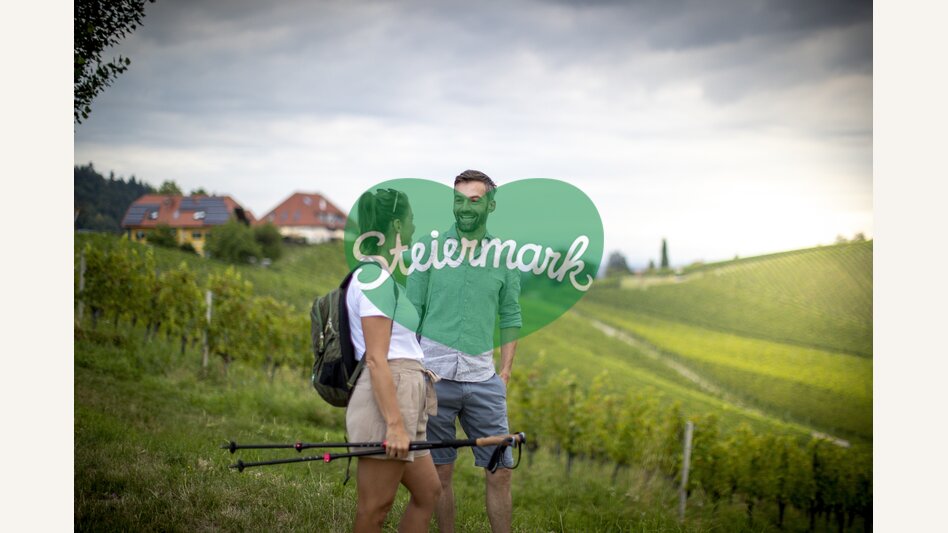 Hiking through the vineyards of southern Styria | © Steiermark Tourismus | Tom Lamm