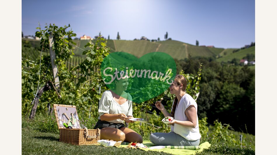 Enjoyable break in the middle of the South Styrian vineyards | © Steiermark Tourismus | Tom Lamm