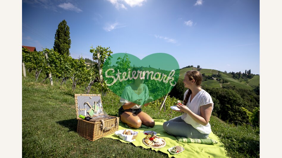 Enjoyable break in the middle of the South Styrian vineyards | © Steiermark Tourismus | Tom Lamm