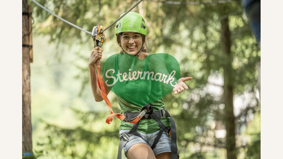 At the high ropes course | © Steiermark Tourismus | Jesse Streibl